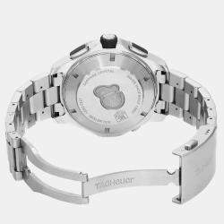 Tag Heuer Blue Stainless Steel Aquaracer CAK2112.BA0833 Automatic Men's Wristwatch 43 mm 