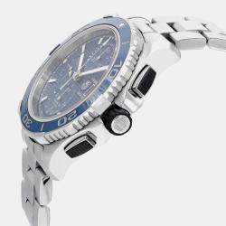 Tag Heuer Blue Stainless Steel Aquaracer CAK2112.BA0833 Automatic Men's Wristwatch 43 mm 