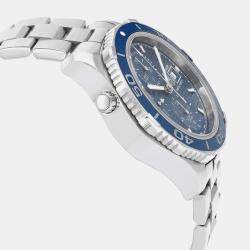 Tag Heuer Blue Stainless Steel Aquaracer CAK2112.BA0833 Automatic Men's Wristwatch 43 mm 
