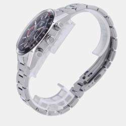 Tag Heuer Black Stainless Steel Carrera Porsche Chronograph Special Edition CBS2015.EB0381 Automatic Men's Wristwatch 42mm