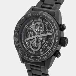 Tag Heuer Black Ceramic Stainless Steel Carrera CAR2A91.BH0742 Men's Wristwatch 45 mm 