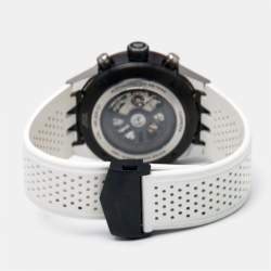 TAG Heuer Black PVD Stainless Steel Rubber Carrera Calibre HEUER 01 CAR2A1Z.FT6051 Men's Wristwatch 45 mm