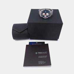 Tag Heuer Blue Stainless Steel Carrera Automatic Men's Wristwatch 41 mm