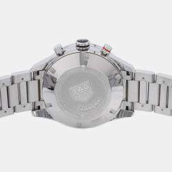 Tag Heuer Blue Stainless Steel Carrera Automatic Men's Wristwatch 41 mm