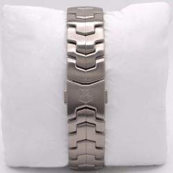 Tag Heuer Brown Stainless Steel Link WJ201D Automatic Men's Wristwatch 42 mm