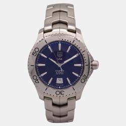 Tag Heuer Brown Stainless Steel Link WJ201D Automatic Men's Wristwatch 42 mm