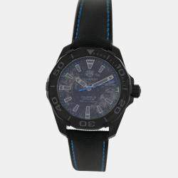 Tag Heuer Black Stainless Steel Aquaracer Calibre 5 WBD218C.FC6447 Automatic Men's Wristwatch 41mm