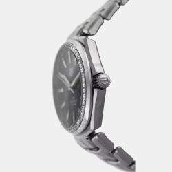 Tag Heuer Blue Stainless Steel Diamond Link WBC2113.BA0603 Automatic Men's Wristwatch 41 mm