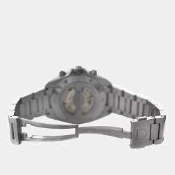 Tag Heuer Black Stainless Steel Grand Carrera CAV511A.BA0902 Automatic Men's Wristwatch 44 mm