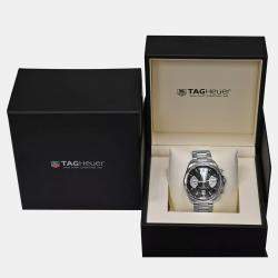 Tag Heuer Black Stainless Steel Grand Carrera CAV511A.BA0902 Automatic Men's Wristwatch 44 mm