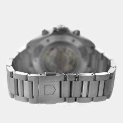 Tag Heuer Black Stainless Steel Grand Carrera CAV511A.BA0902 Automatic Men's Wristwatch 44 mm