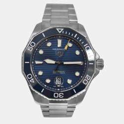 Tag Heuer Blue Stainless Steel Aquaracer Calibre 5 WBP201B.BA0632 Automatic Men's Wristwatch 43 mm