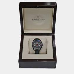 Tag Heuer Black Titanium Grand Carrera CAV518B Automatic Men's Wristwatch 43 mm