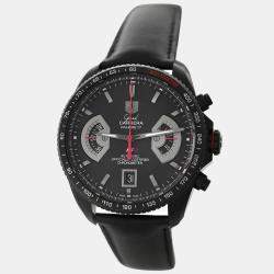 Tag Heuer Black Titanium Grand Carrera CAV518B Automatic Men's Wristwatch 43 mm