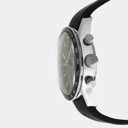 Tag Heuer Black Stainless Steel Carrera Calibre 16 CV2014-2 Automatic Men's Wristwatch 41mm