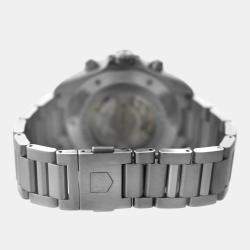 Tag Heuer Black Stainless Steel Grand Carrera CAV511A.BA0902 Automatic Men's Wristwatch 44 mm