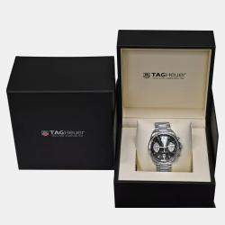 Tag Heuer Black Stainless Steel Grand Carrera CAV511A.BA0902 Automatic Men's Wristwatch 44 mm