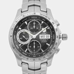 Tag Heuer Black Stainless Steel Link CJF211A.BA0594 Automatic Men's Wristwatch 42 mm