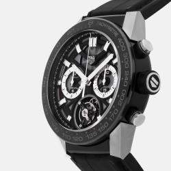 Pre-Owned Tag Heuer Carrera Tourbillon Chronograph CAR5A8Y.FC6377