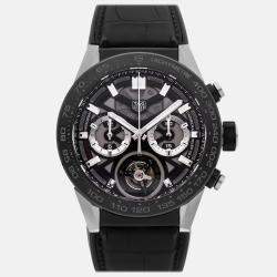 Pre-Owned Tag Heuer Carrera Tourbillon Chronograph CAR5A8Y.FC6377