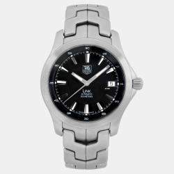 Pre Owned TAG Heuer Link WJF2110.BA0570 Automatic Black Dial Stainless Steel Men's Wristwatch 39 mm