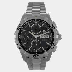 Pre Owned Tag Heuer  Aquaracer CAF2010.BA0815 Automatic Black Stainless Steel Men's Wristwatch 44 mm
