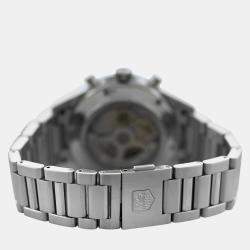 Pre Owned Tag Heuer Carrera CAR2014 Automatic Black Stainless Steel Men's Wristwatch 43 mm