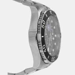 Pre Owned Tag Heuer Aquaracer CAN1010.BA0821 Quartz Black Stainless Steel Men's Wristwatch 44 mm