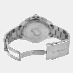 Pre Owned Tag Heuer Aquaracer CAN1010.BA0821 Quartz Black Stainless Steel Men's Wristwatch 44 mm