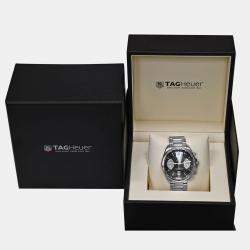 Pre Owned Tag Heuer Grand Carrera CAV511A.BA0902 Automatic Black Stainless Steel Men's Wristwatch 43 mm