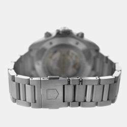 Pre Owned Tag Heuer Grand Carrera CAV511A.BA0902 Automatic Black Stainless Steel Men's Wristwatch 43 mm