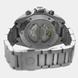 Pre Owned Tag Heuer Grand Carrera CAV511A.BA0902 Automatic Black Stainless Steel Men's Wristwatch 43 mm