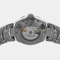 Pre Owned Tag Heuer Link WBC2113.BA0603 Automatic Blue diamonds Stainless Steel Men's Wristwatch 41 mm