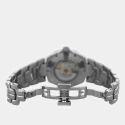 Pre Owned Tag Heuer Link WBC2113.BA0603 Automatic Blue diamonds Stainless Steel Men's Wristwatch 41 mm