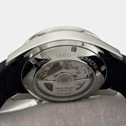 Pre Owned TAG Heuer Carrera Calibre 16 CV2014 Automatic Black Dial Stainless Steel Men's Wristwatch 41 mm