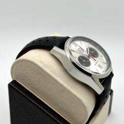 Pre Owned TAG Heuer Carrera Calibre 16 CV2014 Automatic Black Dial Stainless Steel Men's Wristwatch 41 mm