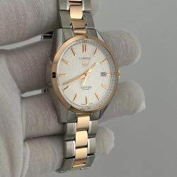 Pre Owned TAG Heuer Carrera Calibre 5 WV215E 39mm 18k Rose Gold Stainless Steel