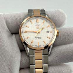 Pre Owned TAG Heuer Carrera Calibre 5 WV215E 39mm 18k Rose Gold Stainless Steel