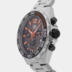 Pre Owned Pre-Owned Tag Heuer Formula 1 Chronograph CAZ101AH.BA0842 Grey Quartz Stainless Steel Men's Wristwatch 43 MM