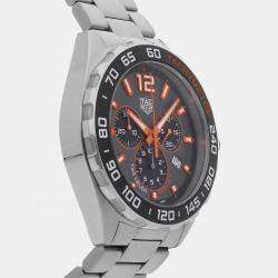 Pre Owned Pre-Owned Tag Heuer Formula 1 Chronograph CAZ101AH.BA0842 Grey Quartz Stainless Steel Men's Wristwatch 43 MM