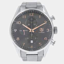 Pre Owned TAG Heuer Carrera CAR2013.BA0799 Automatic Stainless Steel Men's Wristwatch 43 mm