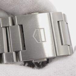 Pre Owned ساعة يد رجالية تاغ هيور كارييرا CAR201W أوتوماتيك رمادية ستانلس ستيل 43 مم