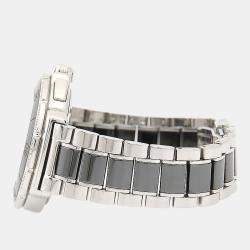 مملوكة مسبقًا ساعة يد رجالية تاغ هوير فورمولا 1 كرونوغراف دياموند CAH1212 ستانلس ستيل سوداء مرصعة بالألماس 41 مم