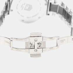 مملوكة مسبقًا ساعة يد رجالية تاغ هوير فورمولا 1 كرونوغراف دياموند CAH1212 ستانلس ستيل سوداء مرصعة بالألماس 41 مم