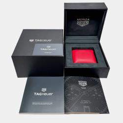 مملوكة مسبقًا ساعة يد رجالية تاغ هوير مونزا كرونوغراف إصدار محدود CR2080.FC6375 أوتوماتيك تيتانيوم أسود 42 مم مستعملة