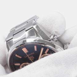 مملوكة مسبقًا Tag Heuer Carrera CBN2019.BA0642 Automatic Black Stainless Steel  Men's Wristwatch 42 mm
