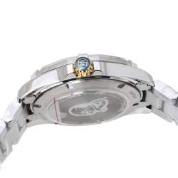 Pre Owned TAG Heuer Silver Opaline Two-Tone Stainless Steel Aquaracer WAY1120.BB0930 Men's Wristwatch 40.50 mm