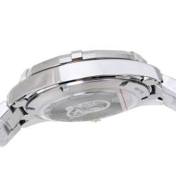 Pre Owned TAG Heuer Silver Opaline Two-Tone Stainless Steel Aquaracer WAY1120.BB0930 Men's Wristwatch 40.50 mm