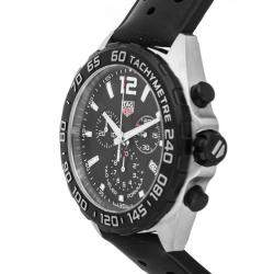 Pre Owned Tag Heuer Black Stainless Steel Formula 1 Chronograph CAZ1010.FT8024 Men's Wristwatch 43 MM
