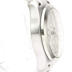 مملوكة مسبقًا Tag Heuer Silver Stainless Steel Link Chronograph Automatic CJF2111 Men's Wristwatch 42 MM